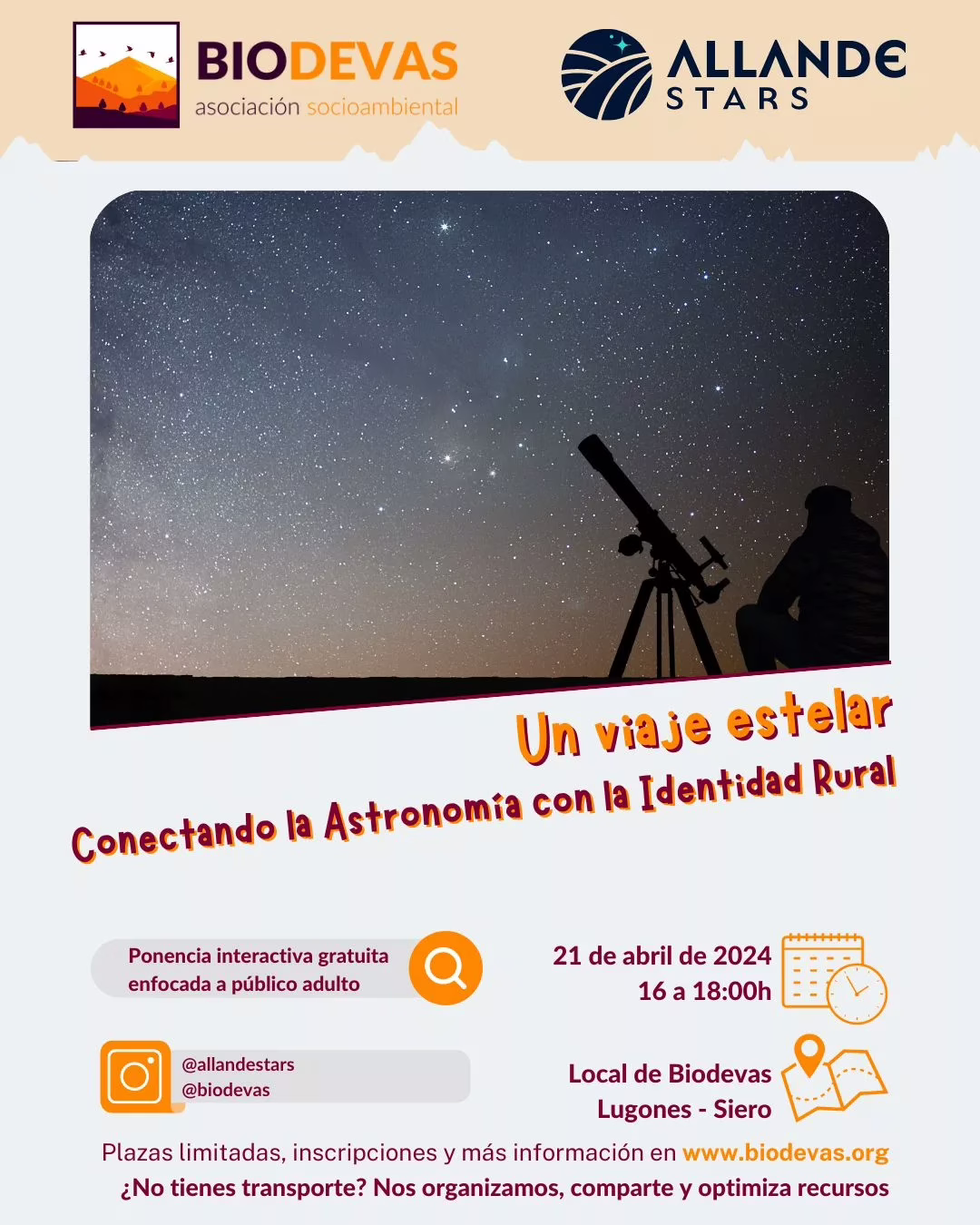 Un viaje estelar: Conectando la astronomía con la identidad rural.
