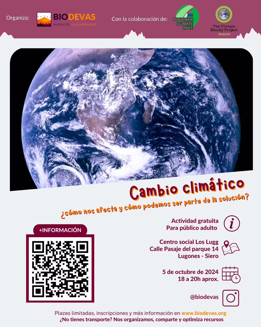 Charla de concienciación ambiental