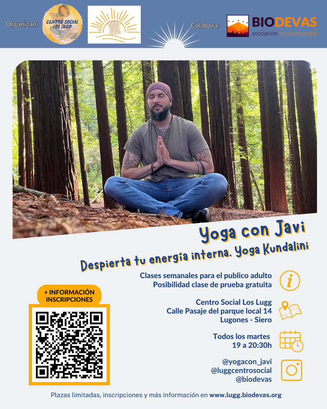 Yoga con Javi. Despierta tu energía interna.