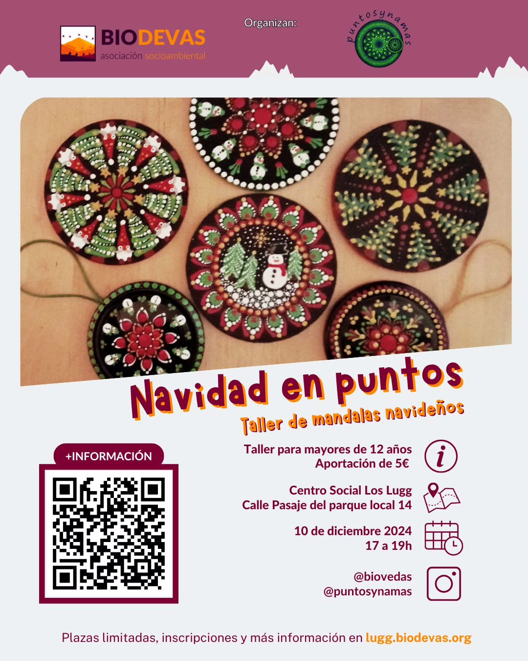 Taller de mándalas navideños