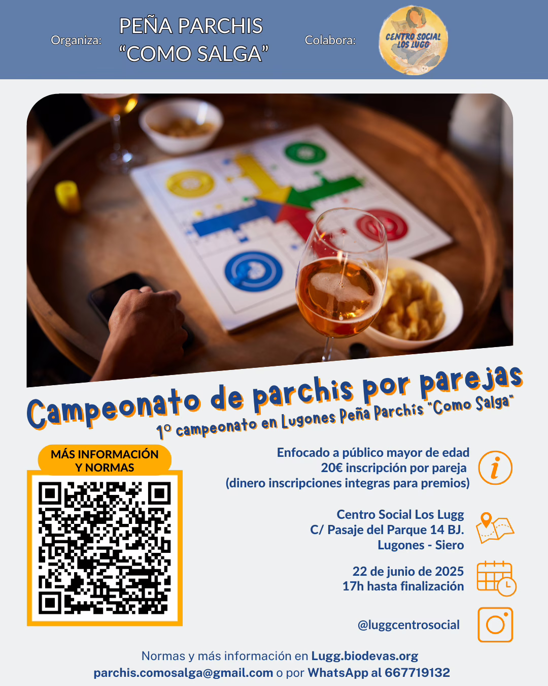 1º campeonato en Lugones de la Peña de Parchís «Como salga»