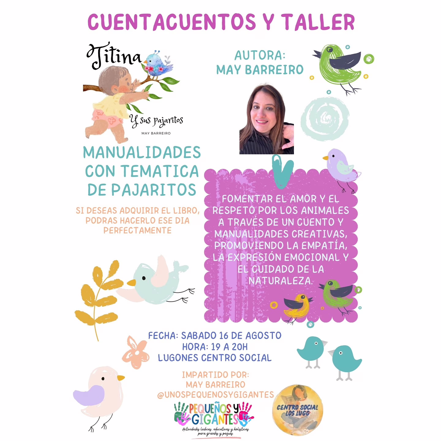 Cuentacuentos Titina y sus Pajaritos