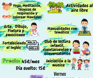 Club infantil – actividades educativas y creativas para niños