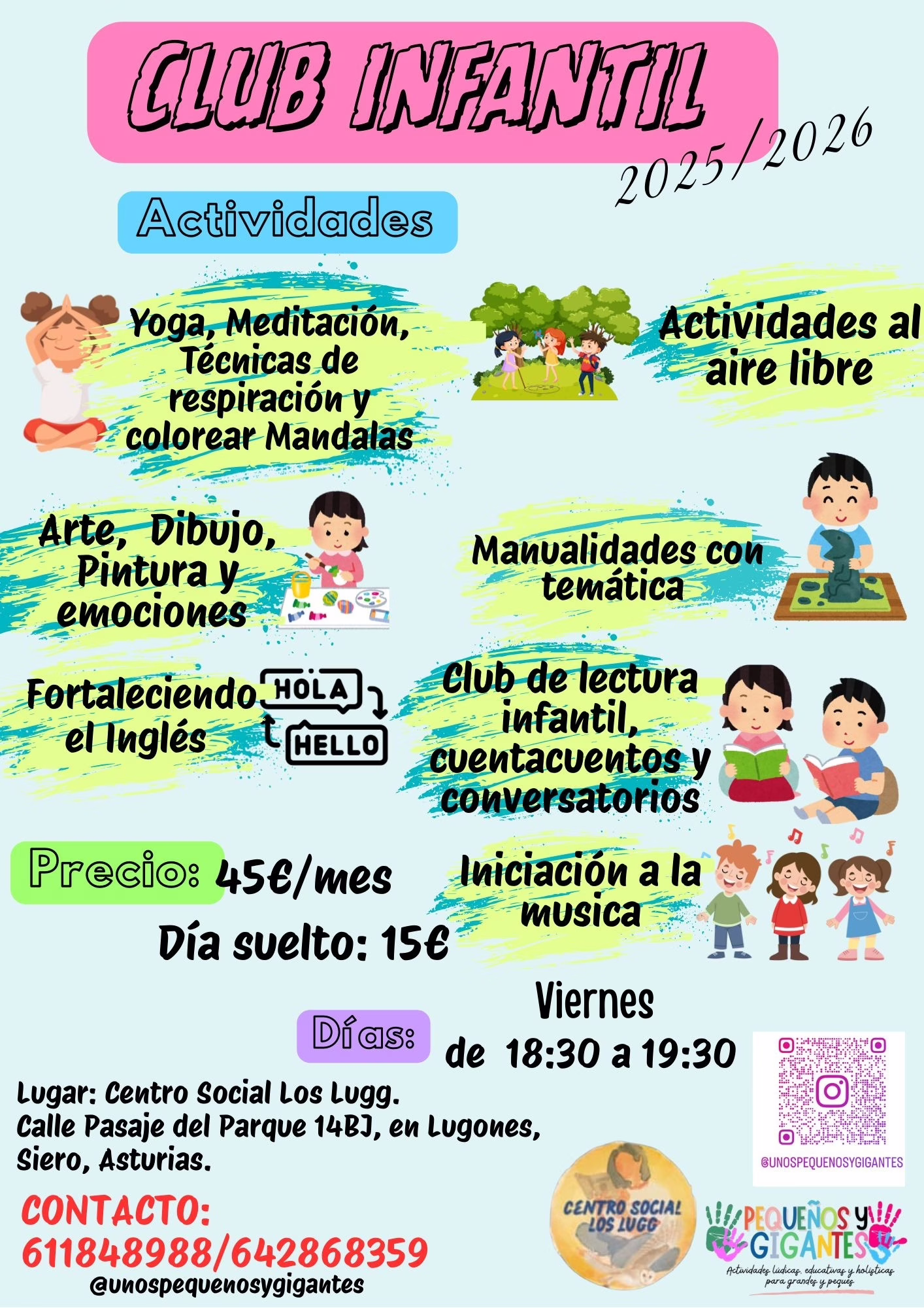 Club infantil – actividades educativas y creativas para niños