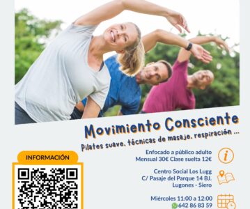 Movimientos conscientes – Pilates suave, técnicas de masaje y más
