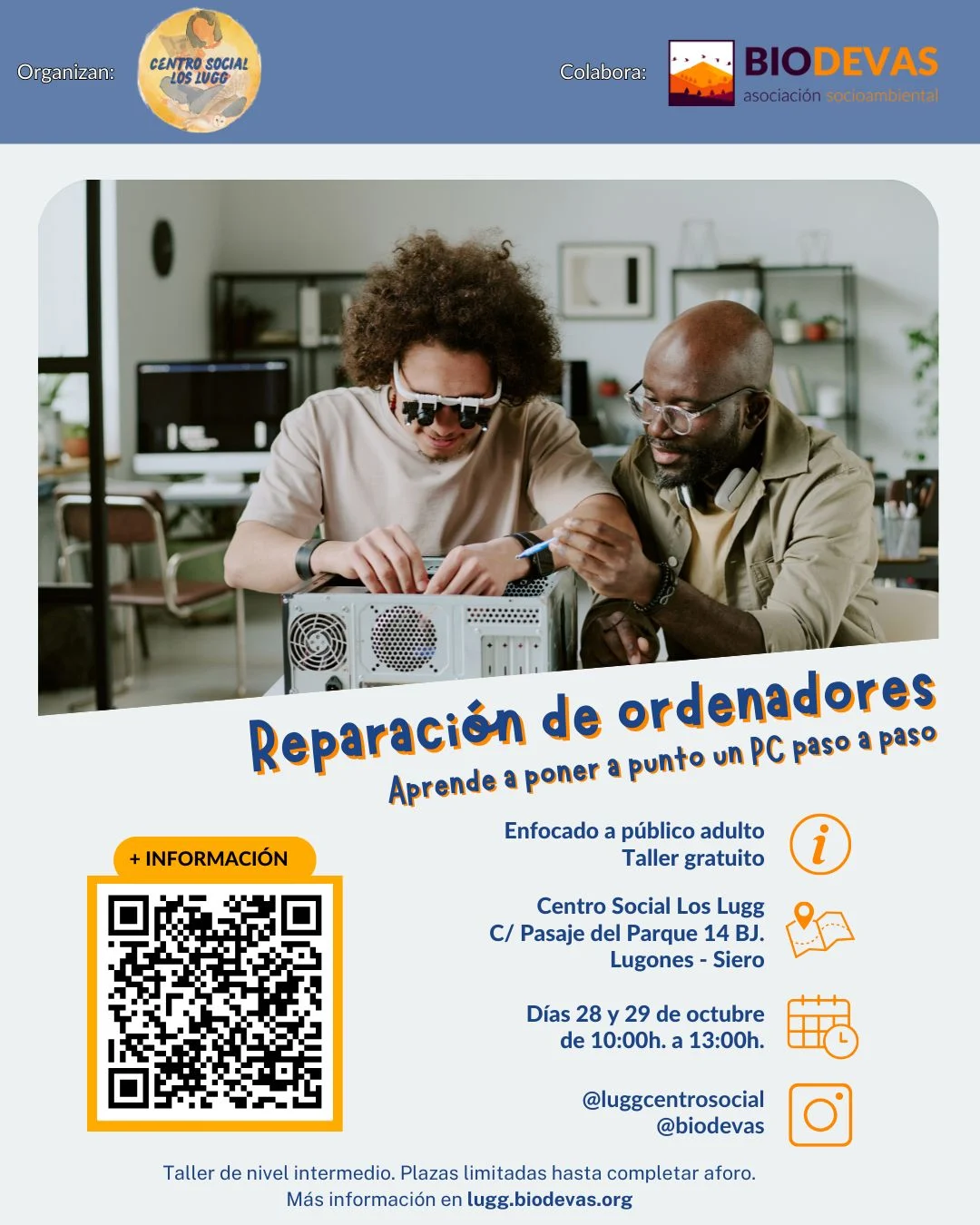 Taller de reparación de ordenadores paso a paso – Crea un aula digital