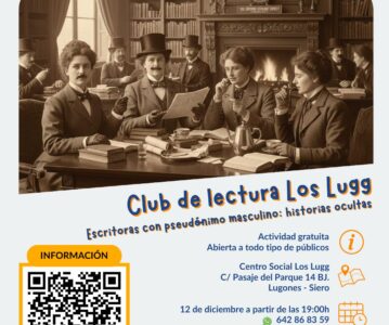 Club de Lectura Los Lugg — Escritoras con pseudónimo masculino: historias ocultas