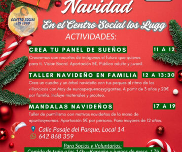 Talleres Navideños en el Centro Social Los Lugg
