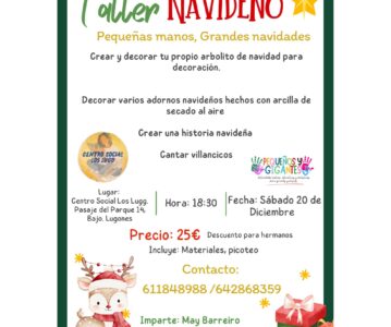 Taller navideño – Pequeñas manos, grandes navidades