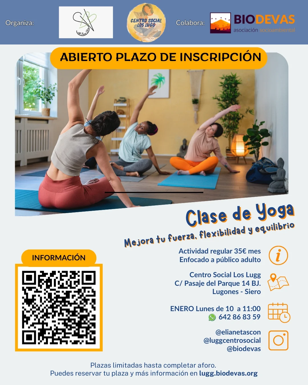 Clases de yoga – Mejora tu fuerza, flexibilidad y equilibrio