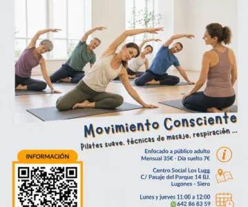 Movimientos conscientes – Pilates suave, técnicas de masaje y más