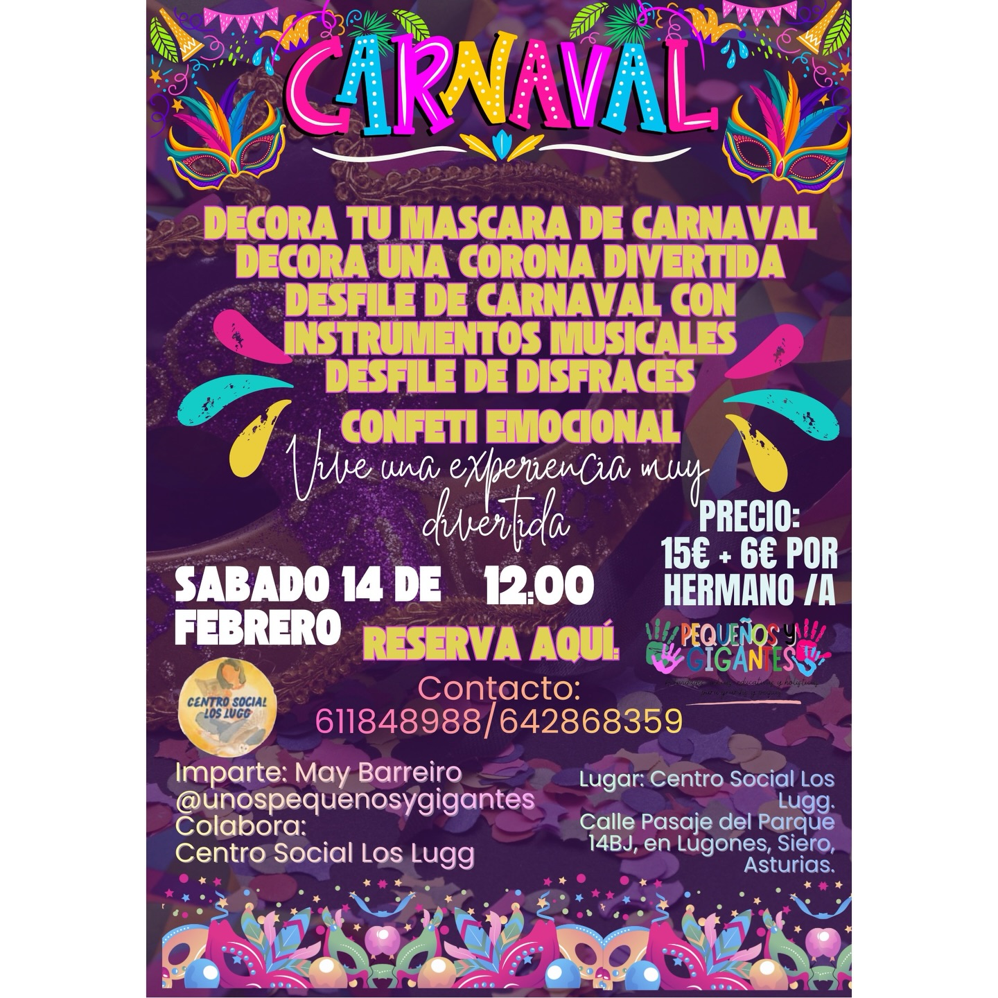 Carnaval de diversión, creatividad y emociones