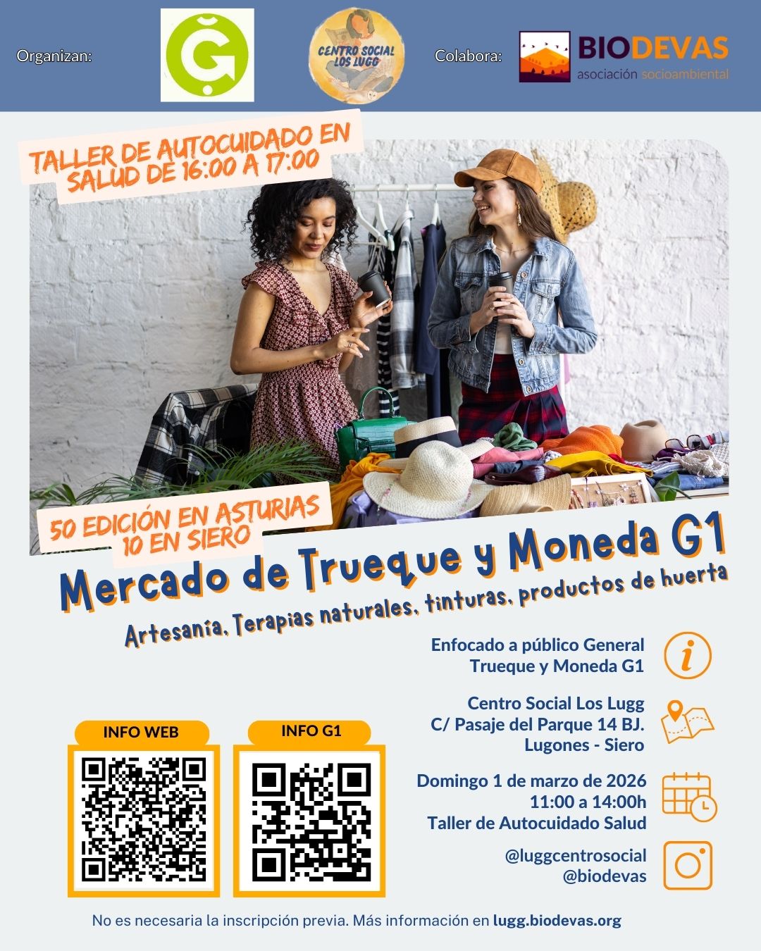 Mercado de Trueque y Moneda G1 – 50º Edición (1 de marzo)