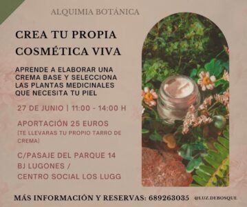 Crea tu propia cosmética viva