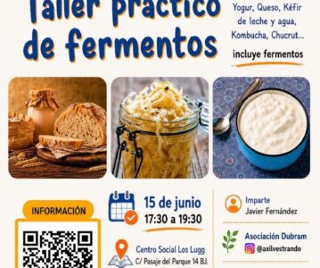 Taller práctico de fermentos en el Centro Social Los Lugg