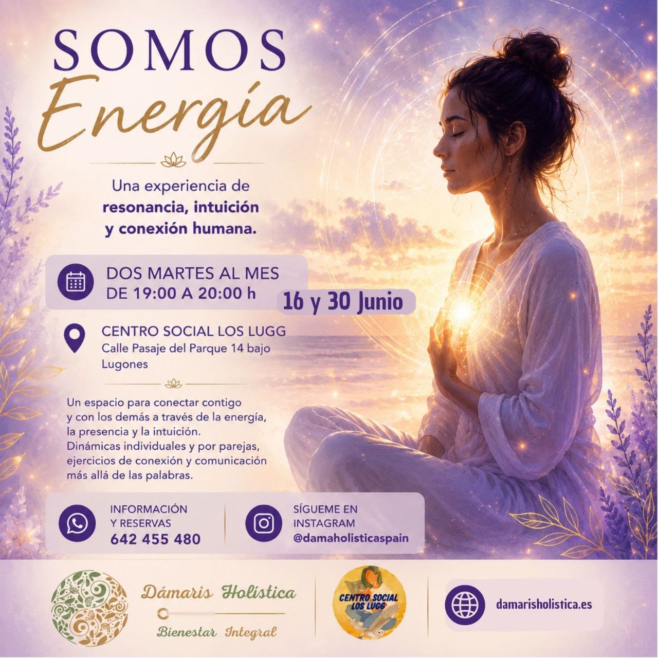 Cartel de Somos Energía en el Centro Social Los Lugg