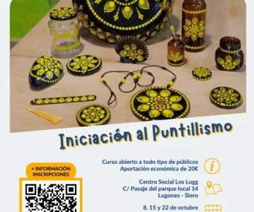 Iniciación al Puntillismo: jueves 8, 15 y 22 de octubre en Los Lugg