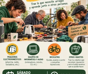 Taller de reparación y reutilización: sábado 3 de octubre en Los Lugg