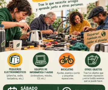 Taller de reparación y reutilización: sábado 3 de octubre en Los Lugg