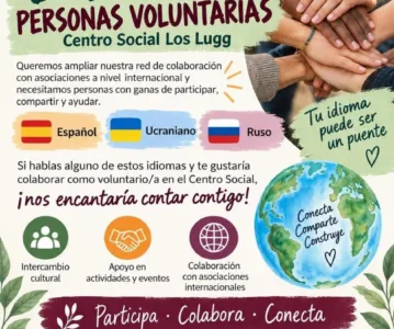 Buscamos personas voluntarias: tu idioma puede ser un puente