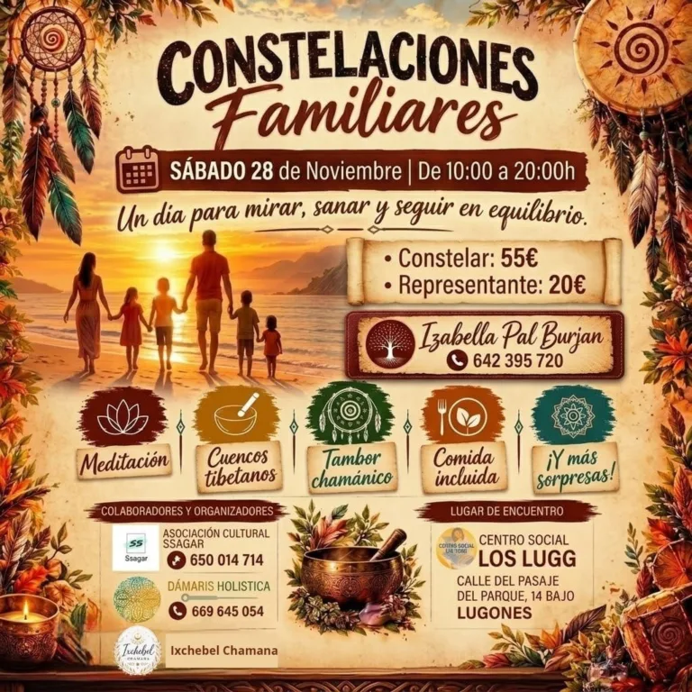 Constelaciones familiares: jornada de día completo el 28 de noviembre
