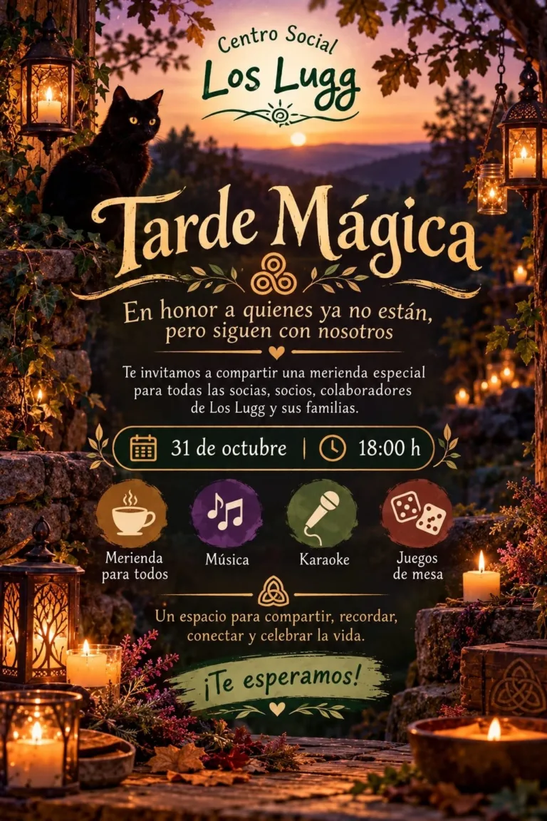 Tarde Mágica: sábado 31 de octubre en Los Lugg