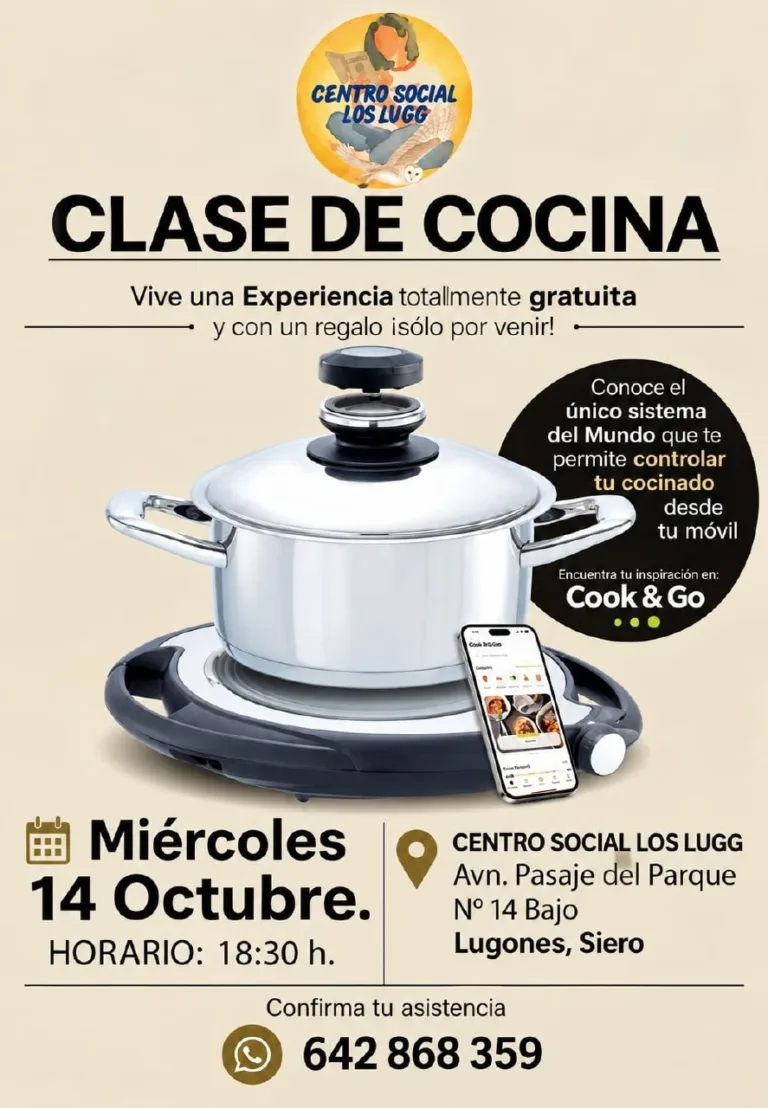Clase de cocina gratuita con Cook & Go: 14 de octubre en Los Lugg